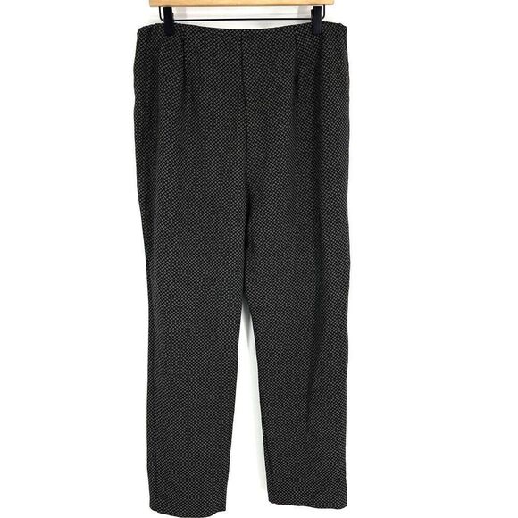 J Jill Pants Size Large Womens Black Ponte Slim Leg Pull On Diamond Stretch - Picture 4 of 7